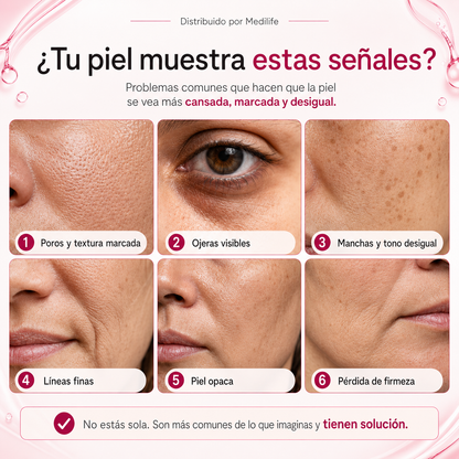 Set x5 Collagen Boost – Rutina Coreana Glass Skin 5 en 1 para Manchas, Poros y Firmeza