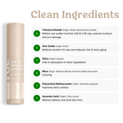 Mineral-Based SPF 50 Powder Sunscreen