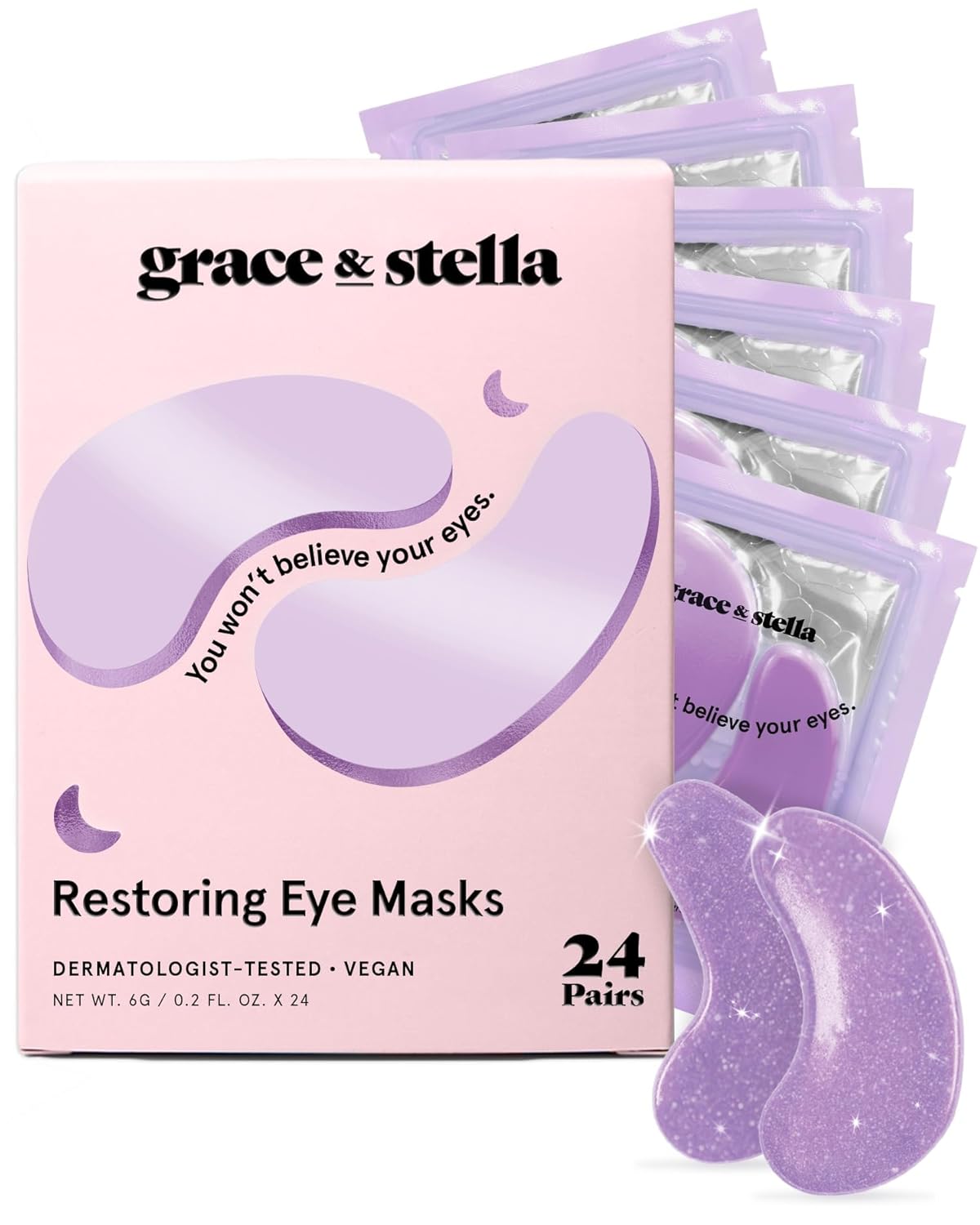 Grace & Stella Retinol Under Eye Patches for Puffy Eyes and Dark Circles