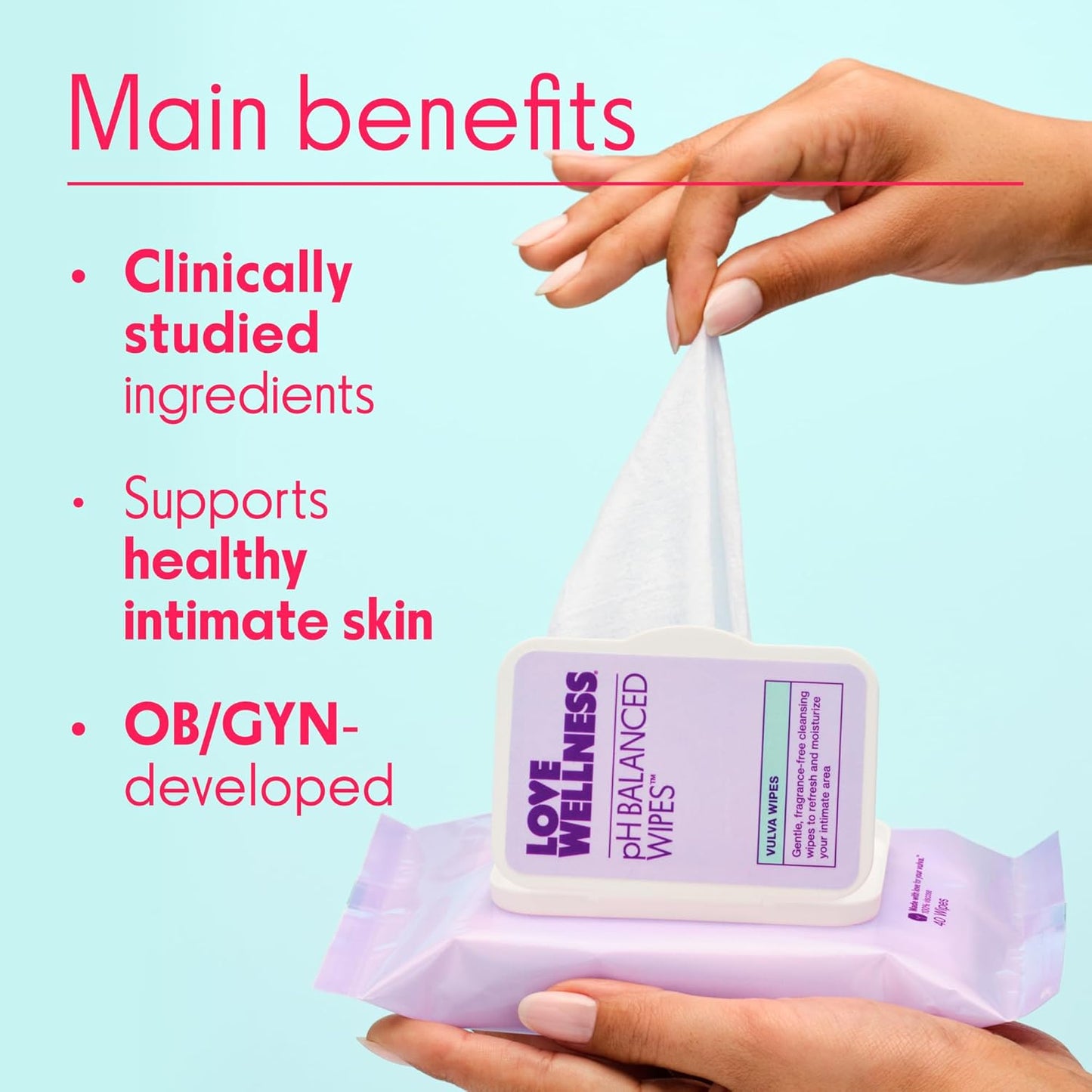 Love Wellness pH Balancing Wipes for Women
