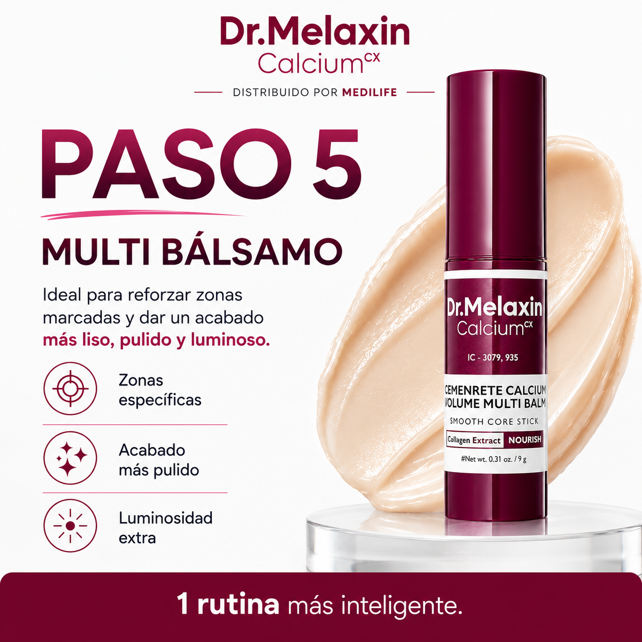 Set x5 Collagen Boost – Rutina Coreana Glass Skin 5 en 1 para Manchas, Poros y Firmeza