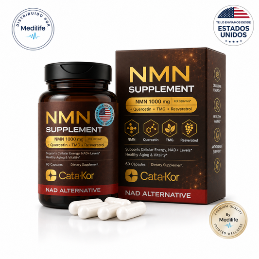 Suplemento NMN - NAD 4 en 1 con Quercetina