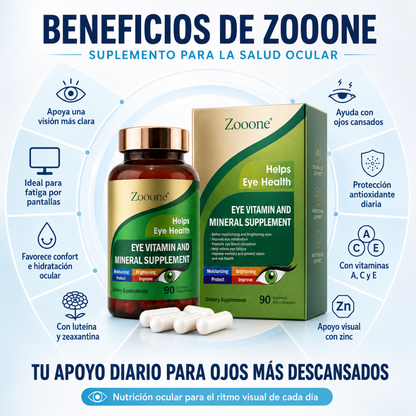 Suplemento Ocular con Luteína y Zeaxantina – 90 Cápsulas