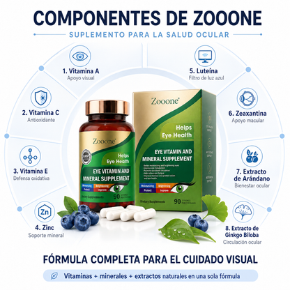 Suplemento Ocular con Luteína y Zeaxantina – 90 Cápsulas