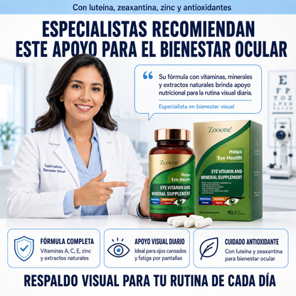 Suplemento Ocular con Luteína y Zeaxantina – 90 Cápsulas