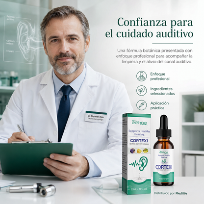 Fórmula Auditiva para Oído Tapado, Zumbido, Dolor ó Acumulación de Cerumen – 30 ml