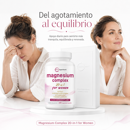 Complejo de Magnesio Femenino 20 en 1 – Bienestar Integral Todos los Días