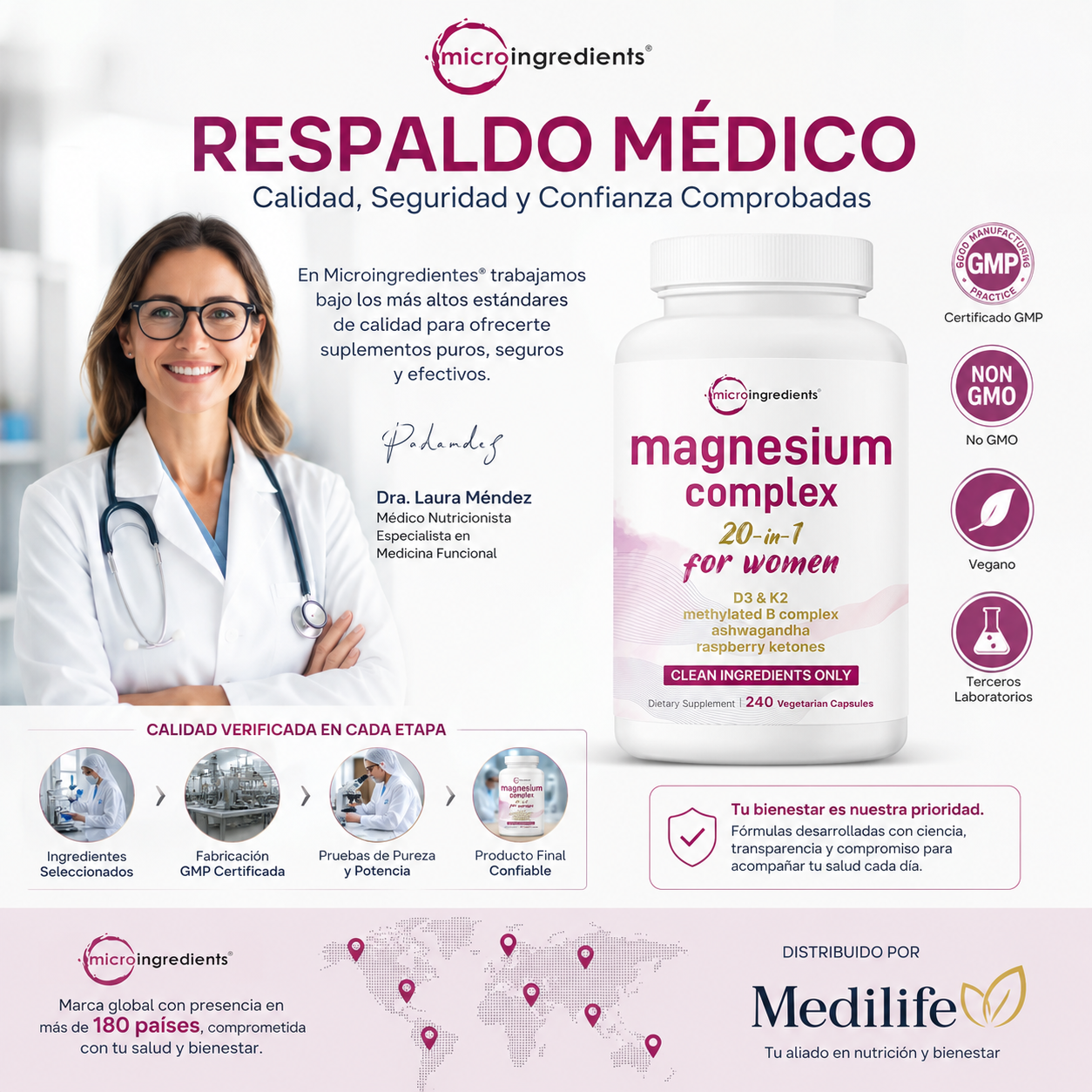 Complejo de Magnesio Femenino 20 en 1 – Bienestar Integral Todos los Días