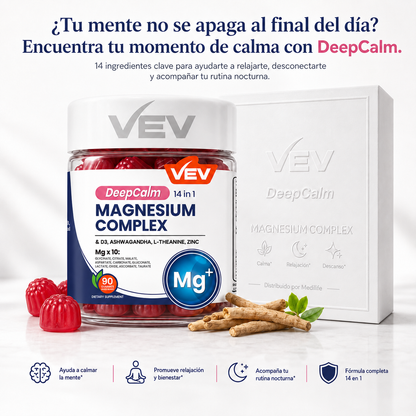 Gomitas de Magnesio DeepCalm 14 en 1 – Calma, Relajación y Bienestar Diario