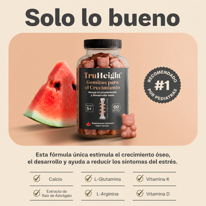 Gomitas de Crecimiento | Apoyo Nutricional + Vitaminas D3 y K2